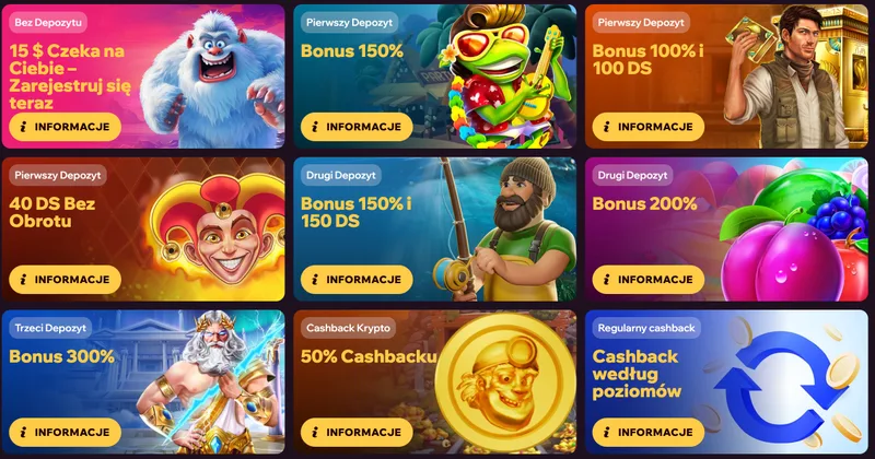Wszystkie promocje i bonusy w GDFPlay Casino
